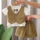 Formal Boys' Summer Vest Set with Bowtie β 3 Piece