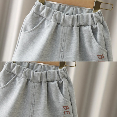 Boys' Soft Grey Bear Polo Set β Comfy 2 Piece Boys' Soft Grey Bear Polo Set β Comfy 2 Piece