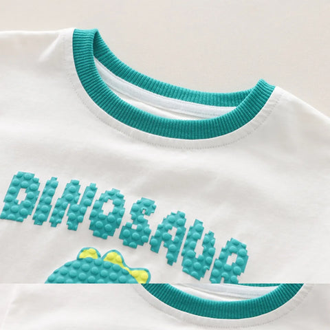 Boys' Dinosaur Summer Set with Mini Crossbody Bag – 2 Piece (1-6 Years) Boys' Dinosaur Summer Set with Mini Crossbody Bag – 2 Piece (1-6 Years)