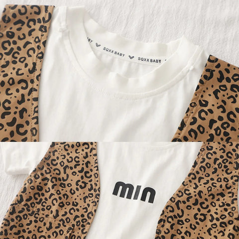 Boys' Leopard Print Vest & Shorts Summer Set (1-5 Years) Boys' Leopard Print Vest & Shorts Summer Set (1-5 Years)