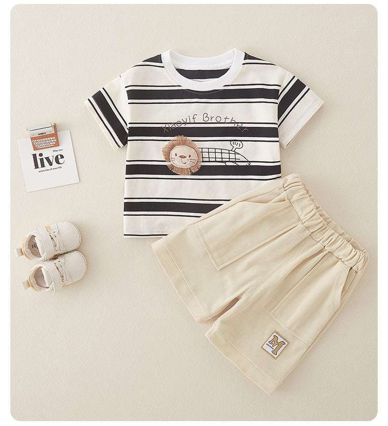 Little Lion Brother Striped Summer Set