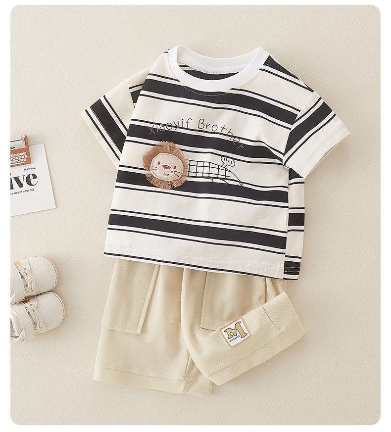Little Lion Brother Striped Summer Set