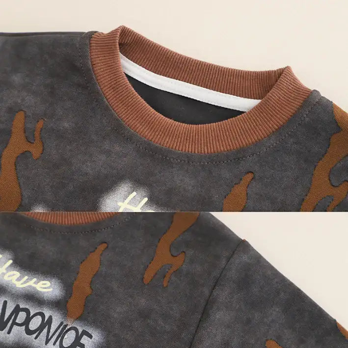 Kids Sweatshirt & Jeans Set β Purple, Grey or Dark Grey (1-5 Years)