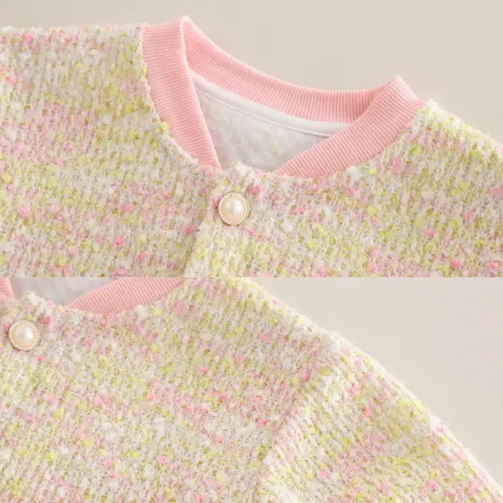 Girls Bunny Cardigan & Jeans Outfit β Pink or Purple Detail (1-5 Years)