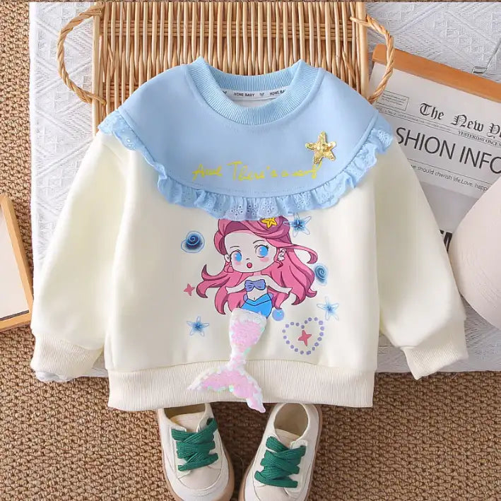 2-Piece Kids Mermaid Outfit β Blue or Pink (1-5 Years)