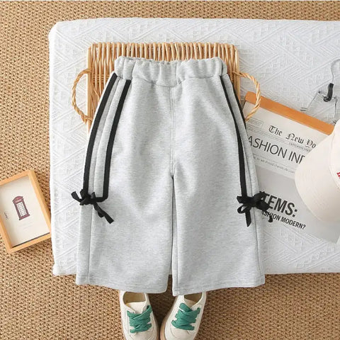 Kids Bunny Sweatshirt & Shorts Set β Grey or Purple (1-5 Years) Kids Bunny Sweatshirt & Shorts Set β Grey or Purple (1-5 Years)