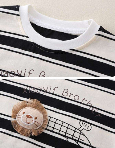 Little Lion Brother Striped Summer Set Little Lion Brother Striped Summer Set