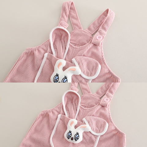 2-Piece Kids Outfit with 3D Bunny Pocket β Pink or Brown (1-5 Years) 2-Piece Kids Outfit with 3D Bunny Pocket β Pink or Brown (1-5 Years)