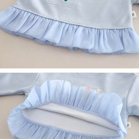 2-Piece Kids Light Blue Outfit with Heart & Bunny Detail (1-5 Years) 2-Piece Kids Light Blue Outfit with Heart & Bunny Detail (1-5 Years)