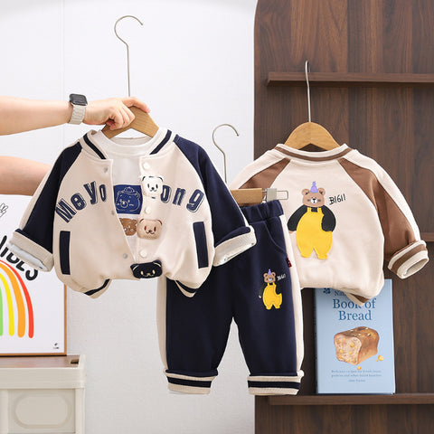 3-Piece Bear Print Outfit β Navy or Brown (1-5 Years) 3-Piece Bear Print Outfit β Navy or Brown (1-5 Years)