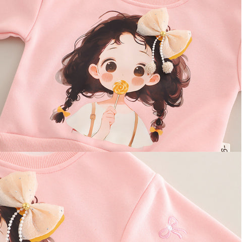 Sweatshirt & Jeans Set β Pink (1-5 Years) Sweatshirt & Jeans Set β Pink (1-5 Years)