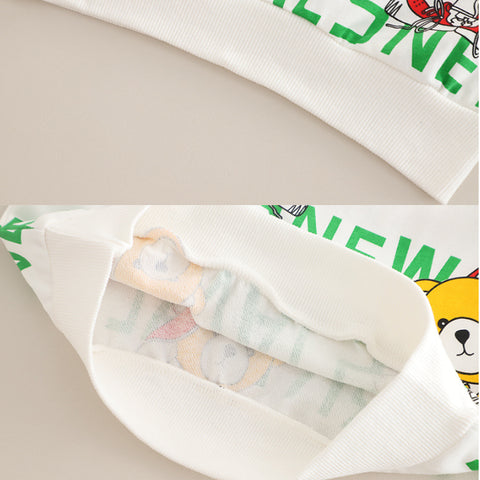 Cartoon Bear Print Sweatshirt & Jeans Set (1-5 Years) Cartoon Bear Print Sweatshirt & Jeans Set (1-5 Years)