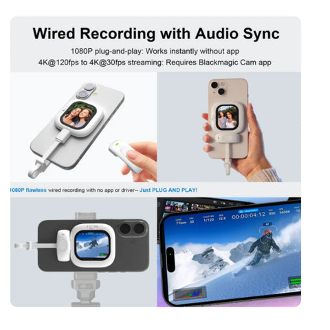 Next-Gen Selfie Monitor for iPhone + Vlog Camera Assistant Next-Gen Selfie Monitor for iPhone + Vlog Camera Assistant