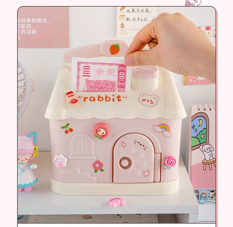 3D Cute Piggy Bank-Blue and Pink Color Options 3D Cute Piggy Bank-Blue and Pink Color Options