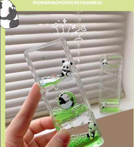 Cute Panda Liquid Hourglass Cute Panda Liquid Hourglass