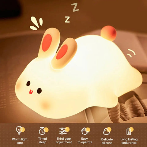 LED Cute Rabbit Night Light Kids Touch Sensor LED Cute Rabbit Night Light Kids Touch Sensor