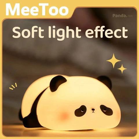 Silicone LED Lamp Cute Little Panda with Touch Sensor Silicone LED Lamp Cute Little Panda with Touch Sensor