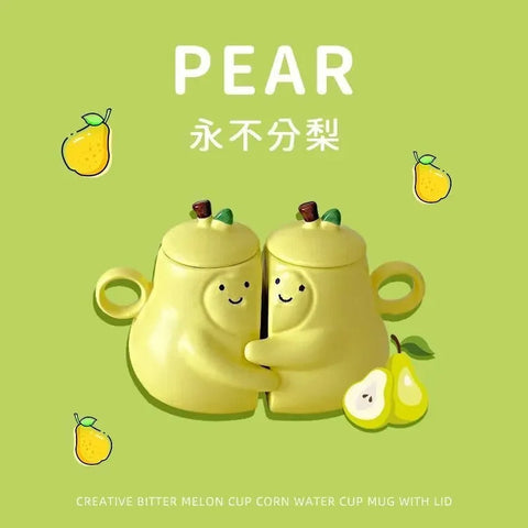 Hugged Pears Mug-Double Gift Product Hugged Pears Mug-Double Gift Product