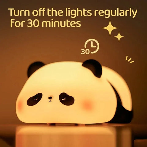 Silicone LED Lamp Cute Little Panda with Touch Sensor Silicone LED Lamp Cute Little Panda with Touch Sensor