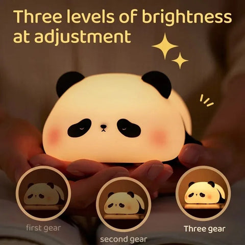 Silicone LED Lamp Cute Little Panda with Touch Sensor Silicone LED Lamp Cute Little Panda with Touch Sensor