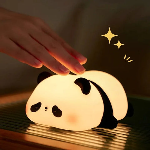 Silicone LED Lamp Cute Little Panda with Touch Sensor Silicone LED Lamp Cute Little Panda with Touch Sensor