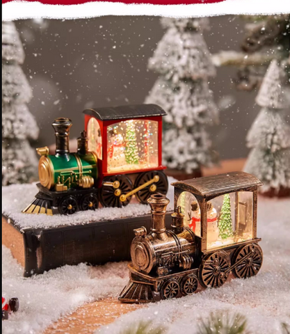 Gift Illuminated New Year Train-Gold Color Gift Illuminated New Year Train-Gold Color
