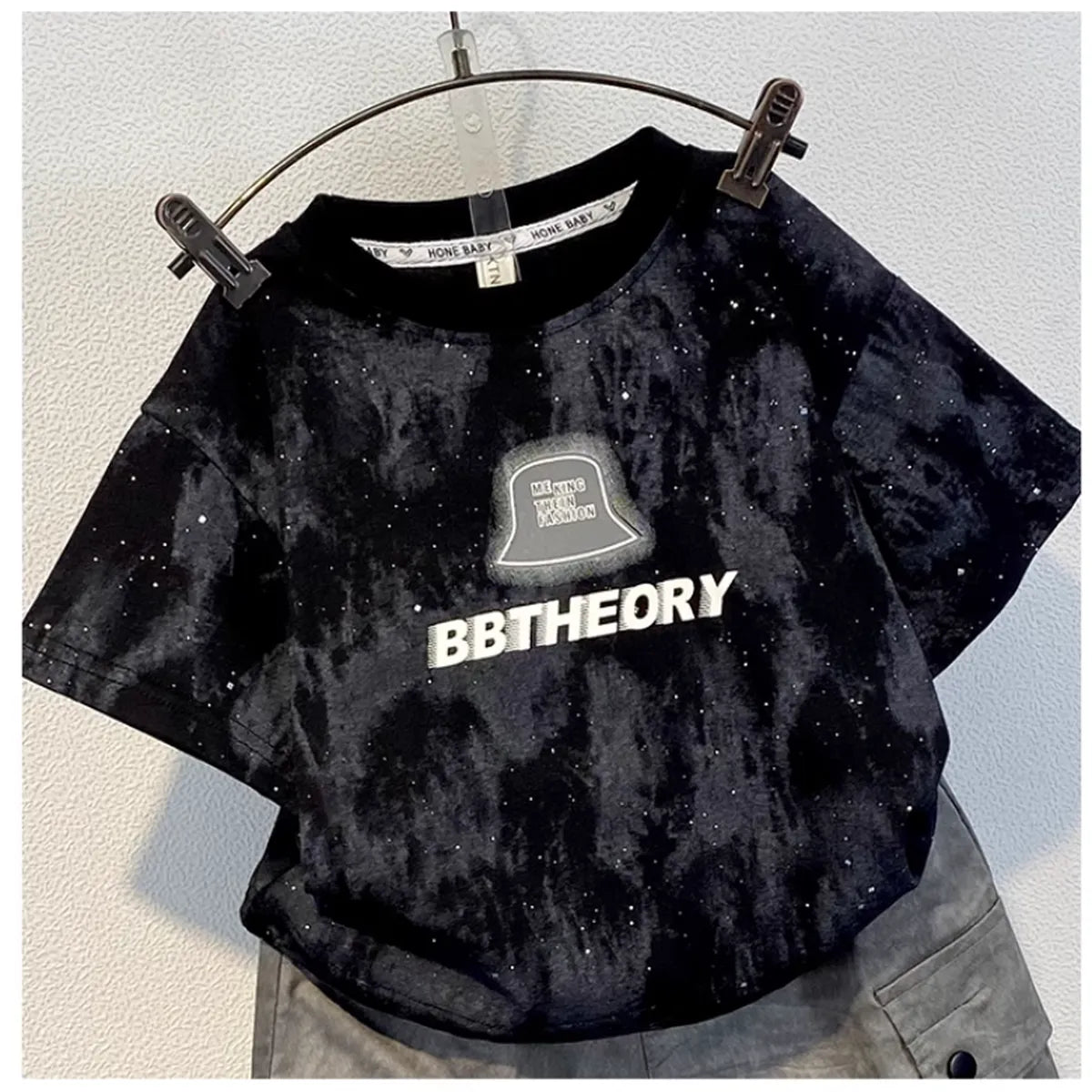 BBTheory Urban Black Tee & Cargo Shorts Set for Boys (1-5 Years)