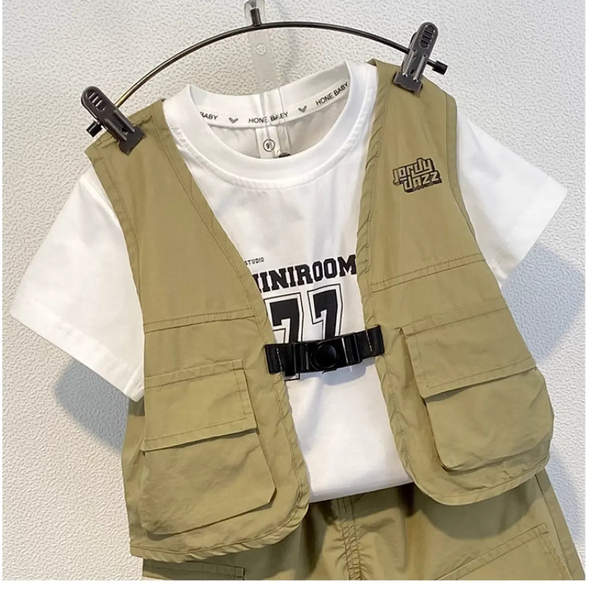 Cool Kids' Headphone Tee & Distressed Shorts Ensemble (1–8 Years)