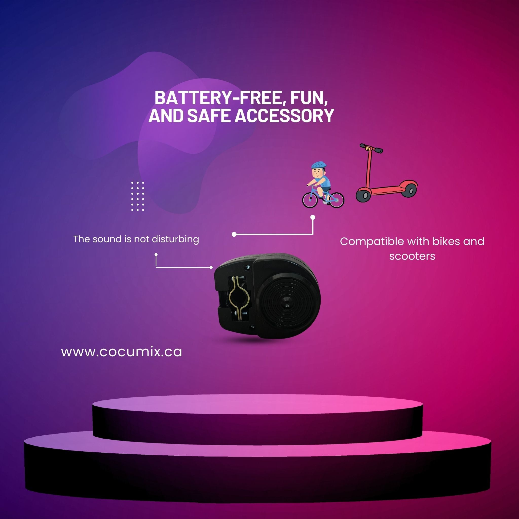 Motor Sound Horn for Bike & Scooter – Battery-Free Twist Throttle