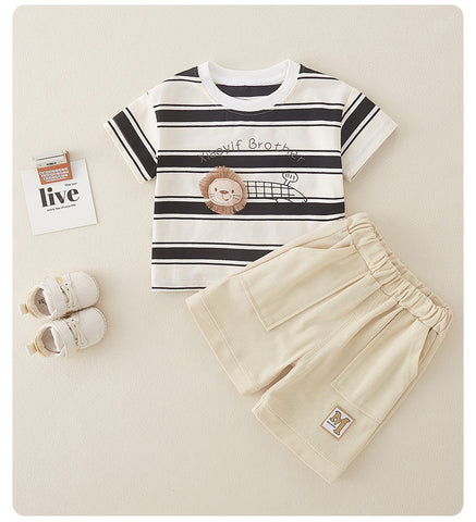 Little Lion Brother Striped Summer Set