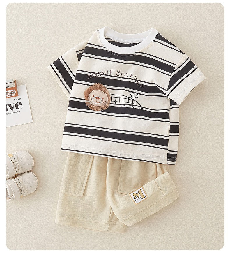 Little Lion Brother Striped Summer Set