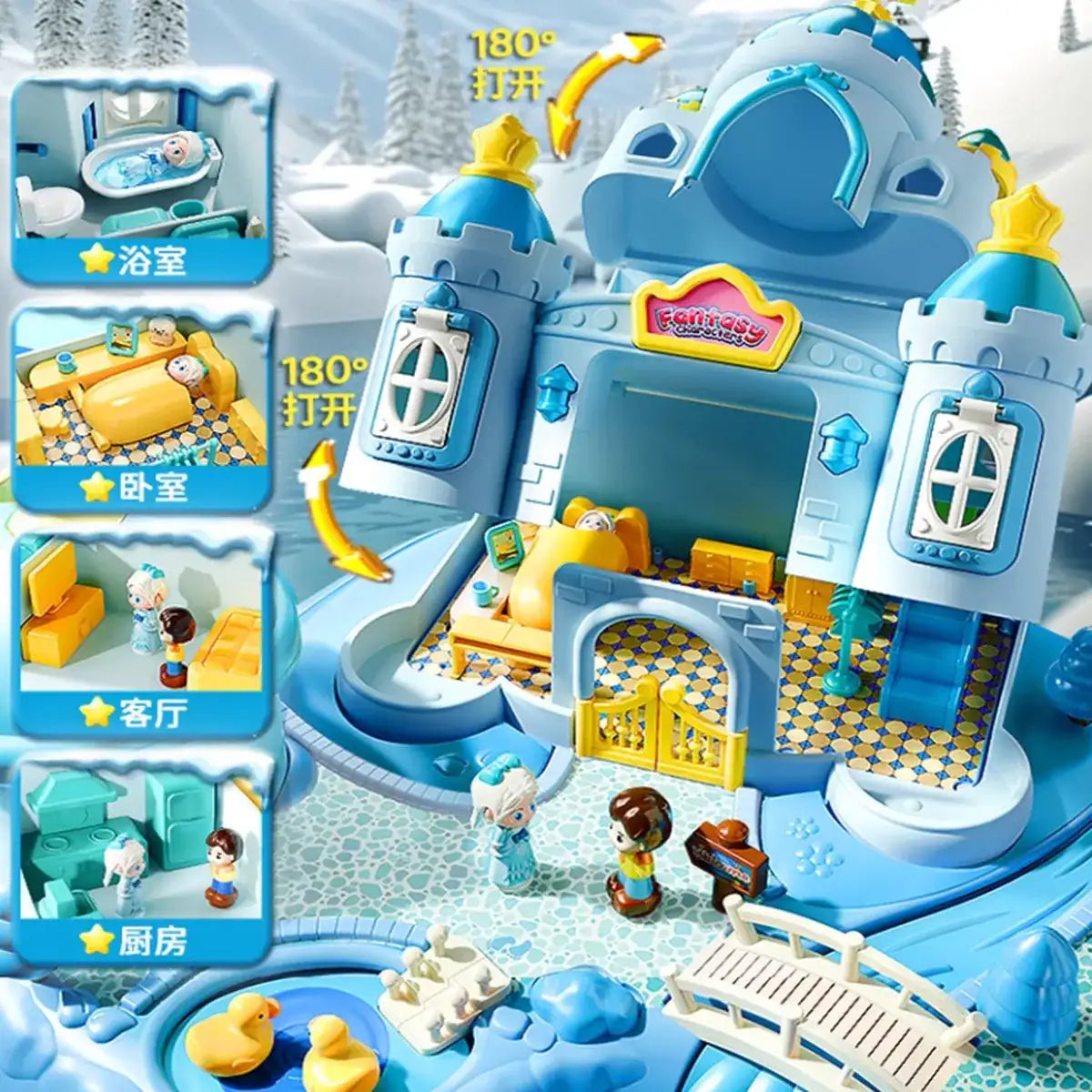 Magnetic Joystick Princess Castle Playset – Interactive Fairy World