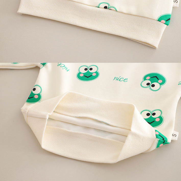 2-Piece Unisex Kids Frog Outfit – Green or Brown (1-5 Years)