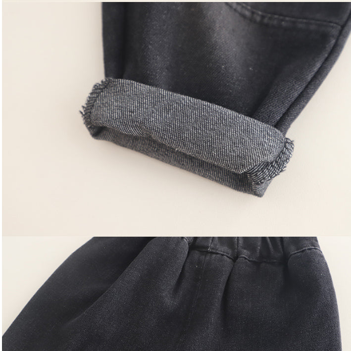 Denim Shirt, Sweatshirt & Jeans Children’s Outfit – Blue or Black (1-5 Years)