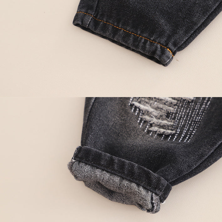 Kids Sweatshirt & Jeans Set – Purple, Grey or Dark Grey (1-5 Years)