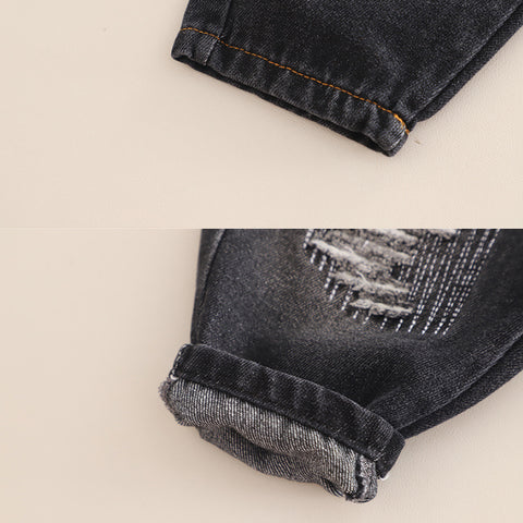 Kids Sweatshirt & Jeans Set – Purple, Grey or Dark Grey (1-5 Years)