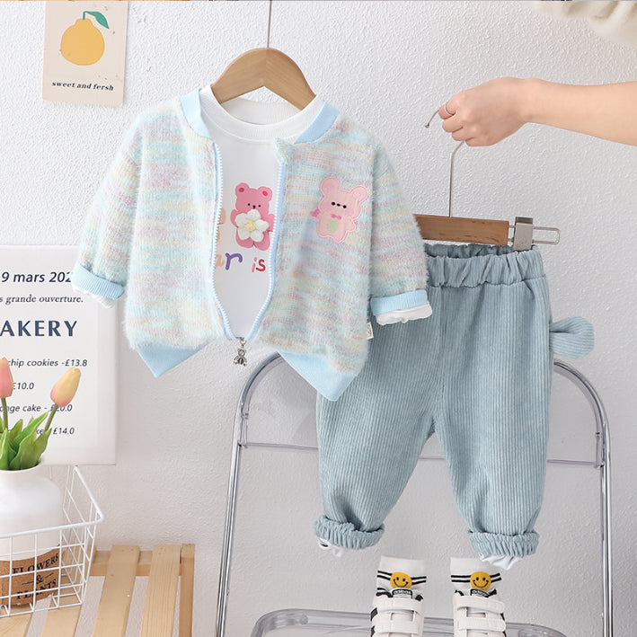 3-Piece Kids Outfit – Pink or Blue (1-5 Years)