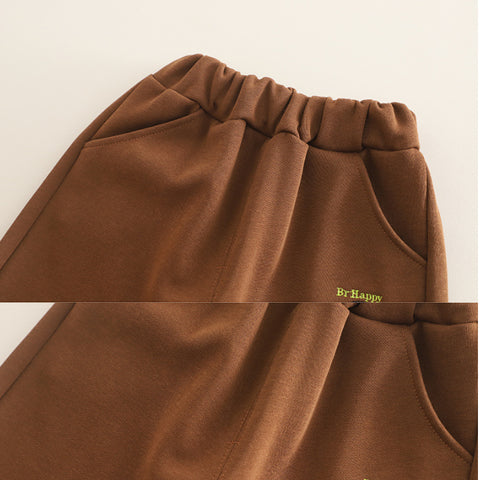 Toddler Puppy Design Cozy 2-Piece Fall Outfit (1-5 Years)