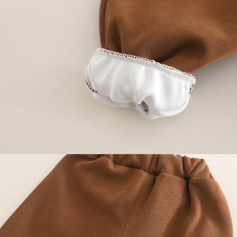 Toddler Puppy Design Cozy 2-Piece Fall Outfit (1-5 Years)