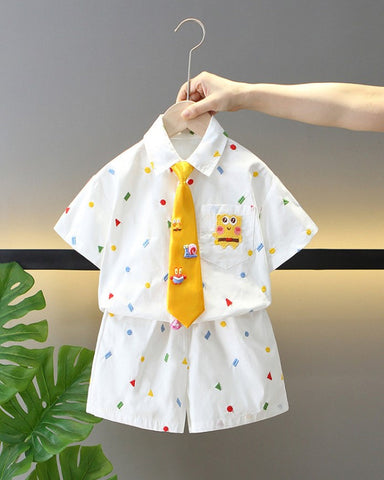 Smart Cartoon Tie Set for Boys 1-6 Age