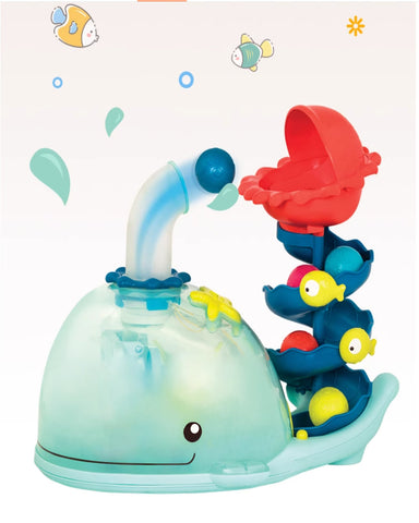 Interactive Whale Ball Drop Toy with Lights & Ocean Animals