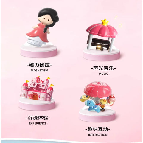 Interactive Princess Castle Playset with Swan Ride & Garden – Magnetic Adventure