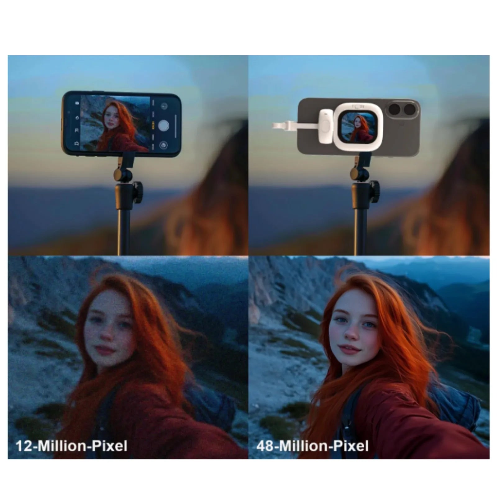 Next-Gen Selfie Monitor for iPhone + Vlog Camera Assistant