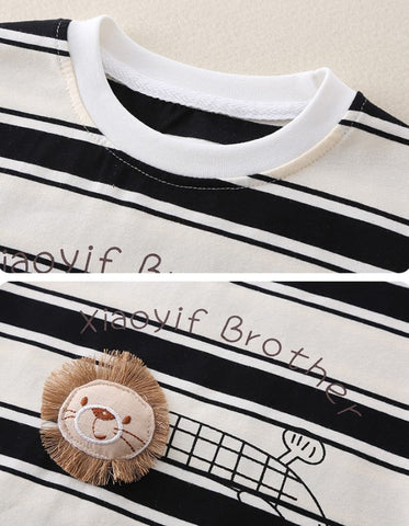 Little Lion Brother Striped Summer Set