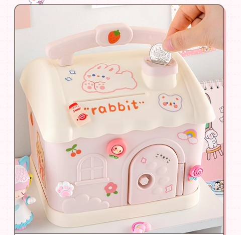 3D Cute Piggy Bank-Blue and Pink Color Options