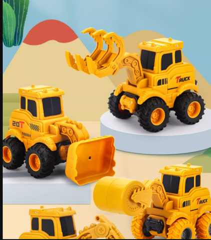 Top Push Mini Construction Machine Toy